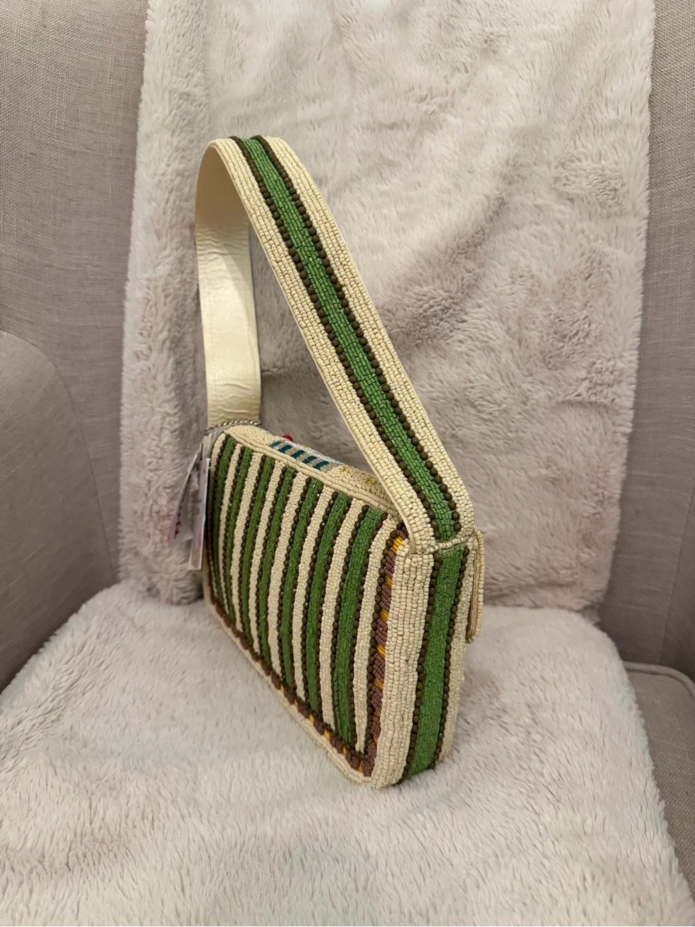 Viral TJ Maxx Beaded Bag - Tropical Cocktail Theme With Beaded Cocktail Charm